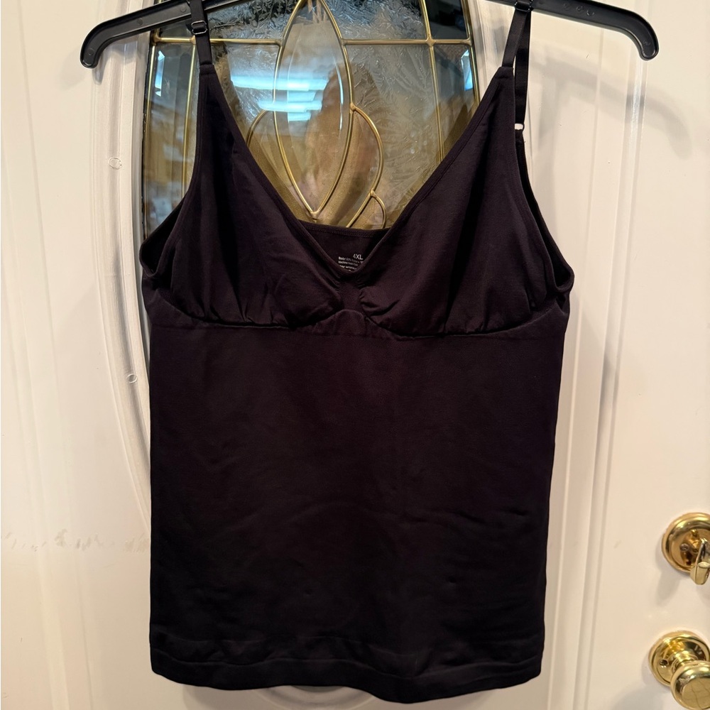 Feelin Girl Women’s Plus Size 4XL Black Shapewear Slimming Tank Cami Top